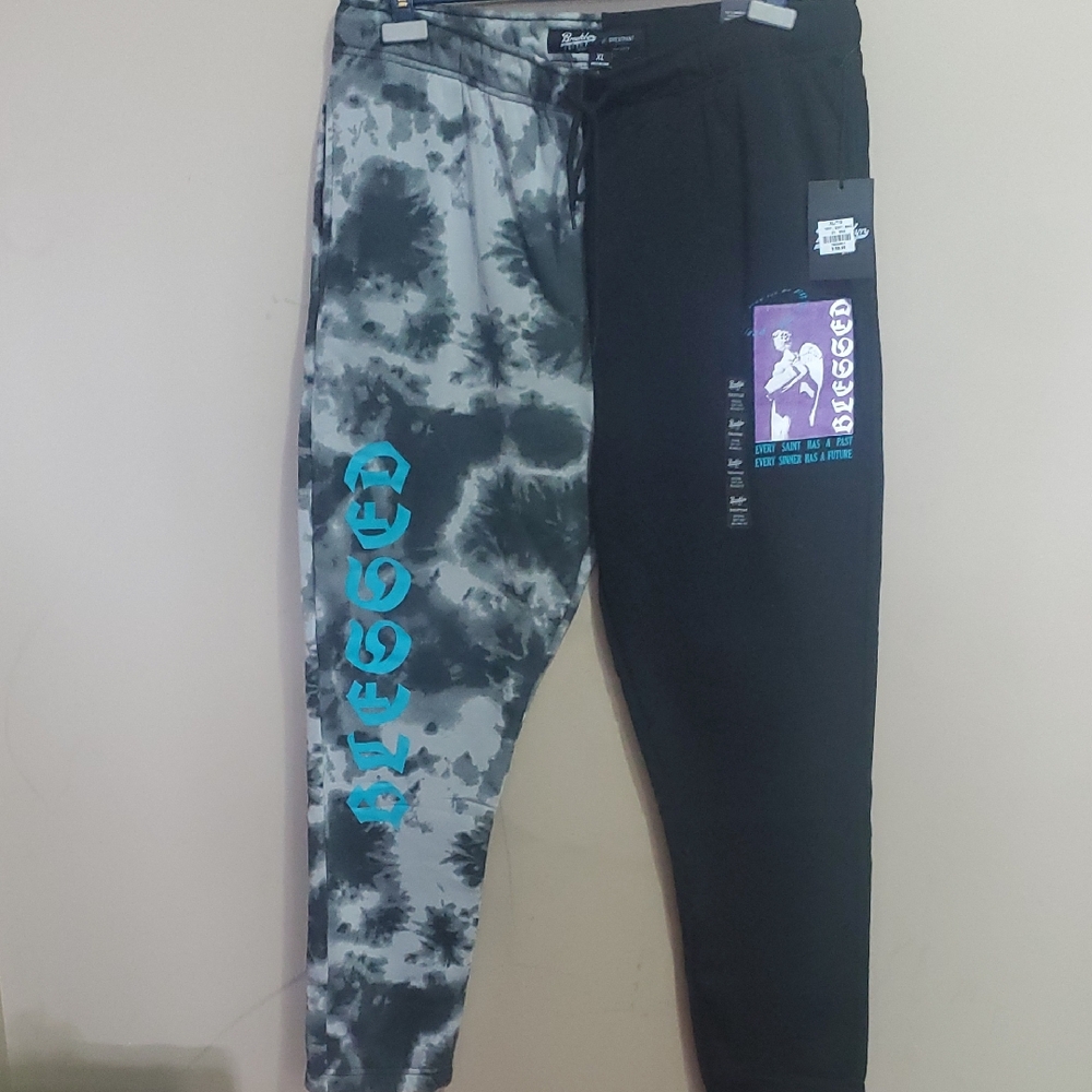 Brooklyn Cloth Black and Tie-Dye Joggers XL